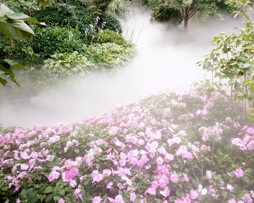 公园喷雾造景